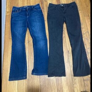 Sonoma Women's Boot Cut Jeans - Blue and Black